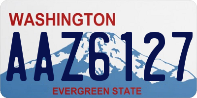 WA license plate AAZ6127