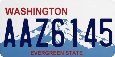 WA license plate AAZ6145