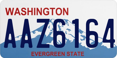 WA license plate AAZ6164