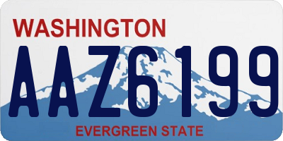 WA license plate AAZ6199