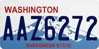 WA license plate AAZ6272