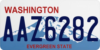 WA license plate AAZ6282