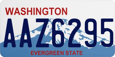 WA license plate AAZ6295