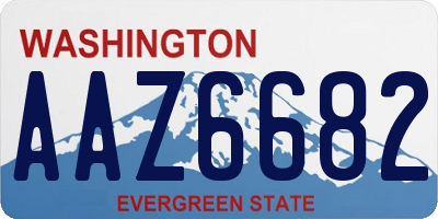 WA license plate AAZ6682