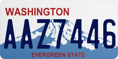 WA license plate AAZ7446
