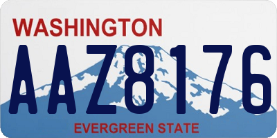 WA license plate AAZ8176