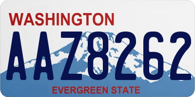 WA license plate AAZ8262