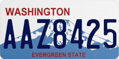 WA license plate AAZ8425