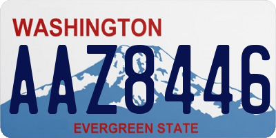 WA license plate AAZ8446