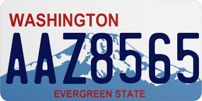 WA license plate AAZ8565