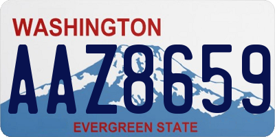 WA license plate AAZ8659