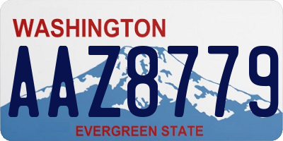 WA license plate AAZ8779