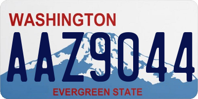 WA license plate AAZ9044