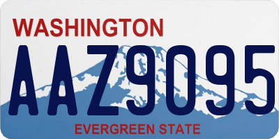 WA license plate AAZ9095