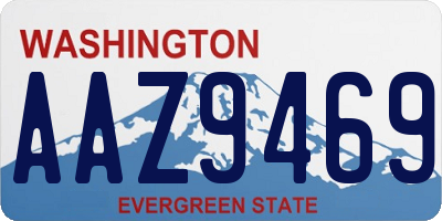 WA license plate AAZ9469