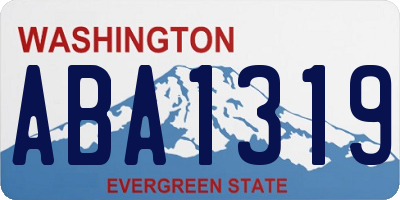 WA license plate ABA1319