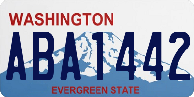 WA license plate ABA1442