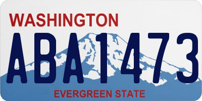 WA license plate ABA1473