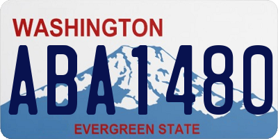 WA license plate ABA1480