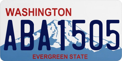 WA license plate ABA1505