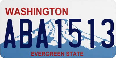 WA license plate ABA1513