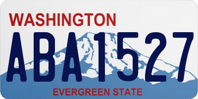WA license plate ABA1527