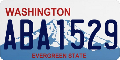 WA license plate ABA1529