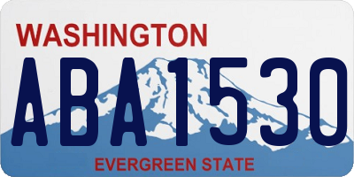 WA license plate ABA1530