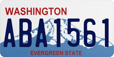 WA license plate ABA1561
