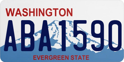 WA license plate ABA1590