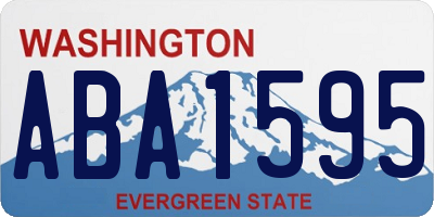 WA license plate ABA1595