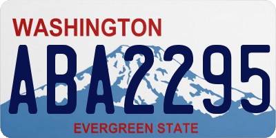 WA license plate ABA2295