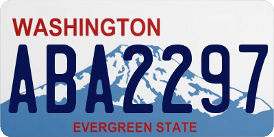 WA license plate ABA2297