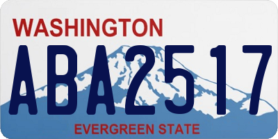 WA license plate ABA2517