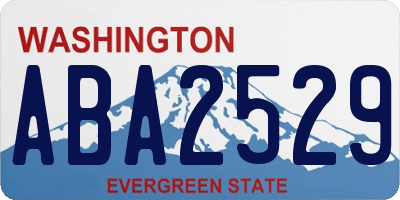 WA license plate ABA2529
