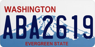 WA license plate ABA2619