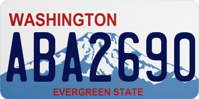 WA license plate ABA2690