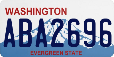 WA license plate ABA2696
