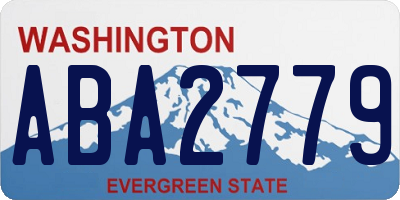 WA license plate ABA2779