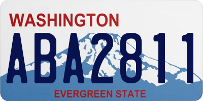WA license plate ABA2811
