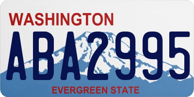 WA license plate ABA2995