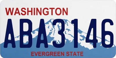 WA license plate ABA3146