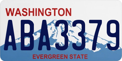 WA license plate ABA3379