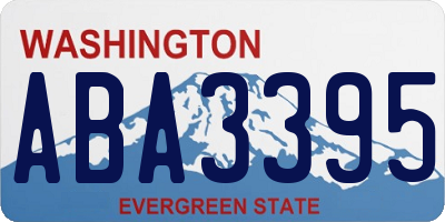 WA license plate ABA3395