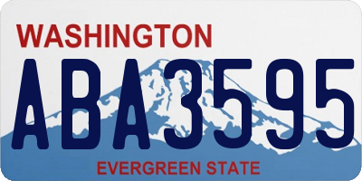 WA license plate ABA3595