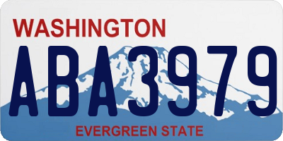 WA license plate ABA3979
