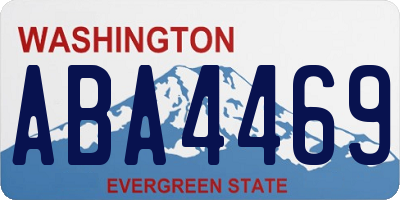 WA license plate ABA4469