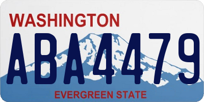 WA license plate ABA4479