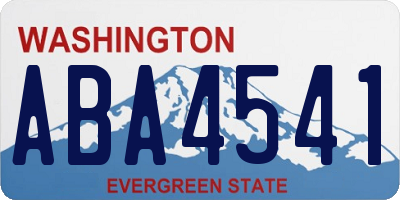 WA license plate ABA4541