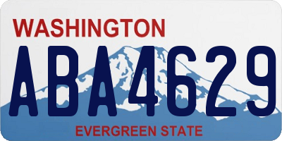 WA license plate ABA4629
